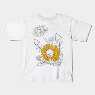 Dan the Dandy Dandelion Kids T-Shirt